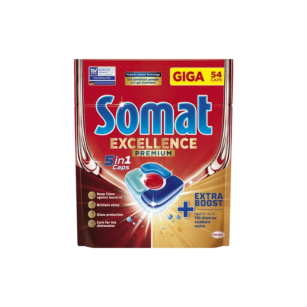 Таблетки для посудомийних машин Somat Excellence 5-в-1 54 шт. (9000101807936) - фото 8