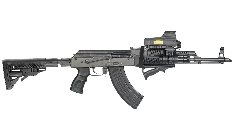 Приклад телескопический с амортизатором Fab Defense для AK 47 зеленый - фото 5