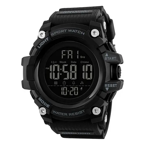 Чоловічий наручний годинник 1384 Black Skmei acs0030784