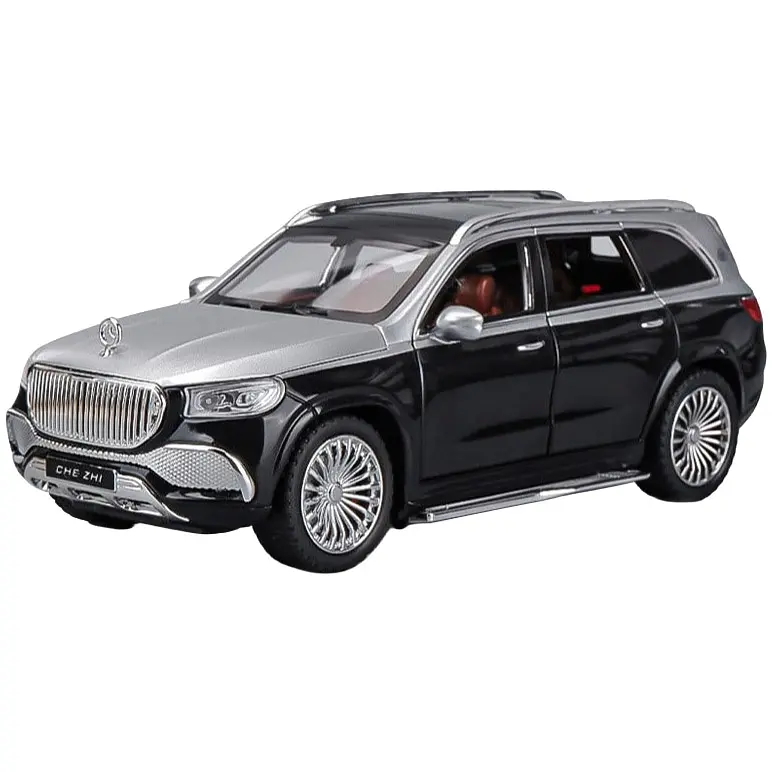 Колекційна металева модель позашляховика АвтоЕксперт Mercedes-Maybach GLS 600 з інерцією, світлом та звуком 1:24
