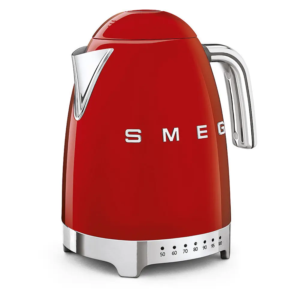 Чайник електричний Smeg (KLF04RDEU) Retro Style 50's - з регулятором температури - 1,7л - червоний, Червоний - фото 2