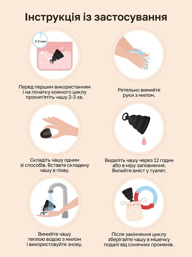 Менструальна чаша з захистом від протікань GCup, 5 мл - фото 5