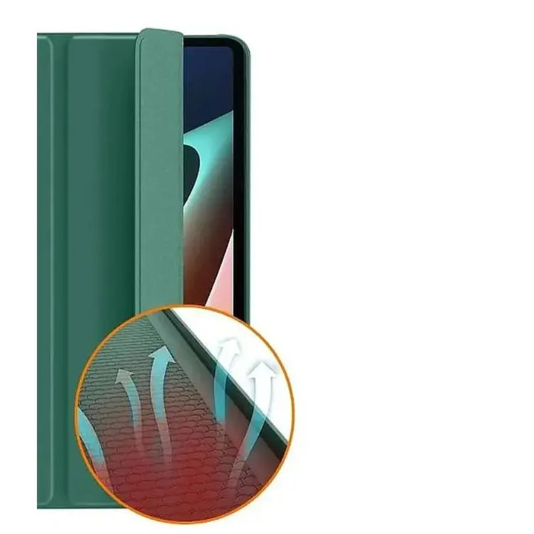 Чехол-книжка BeCover Tri Fold Soft TPU Silicone для Apple iPad Pro 12.9 2020/2021/2022 Dark Green (709713) - фото 4