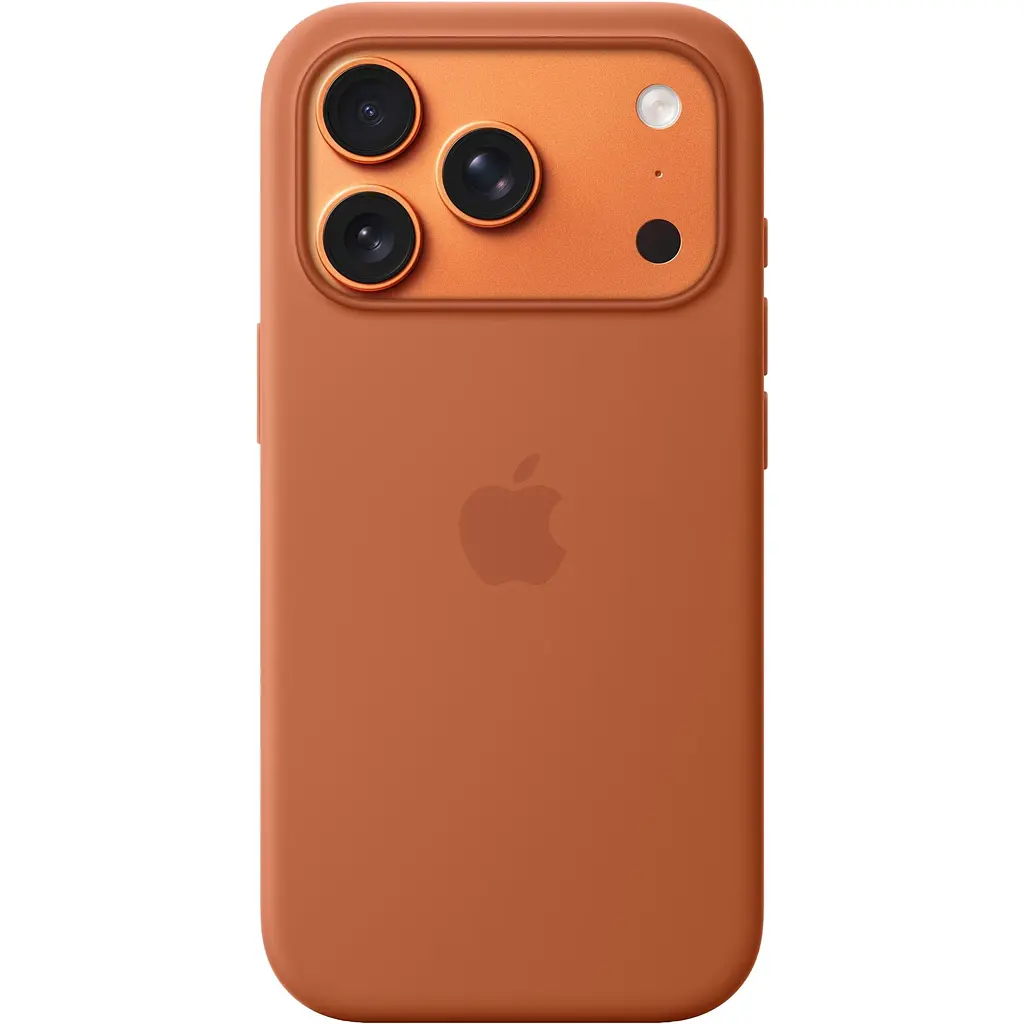 Чехол Silicone Case with Button, Animation, MagSafe для Apple iPhone 17 Pro Terra Cotta ААА [149947] - фото 2