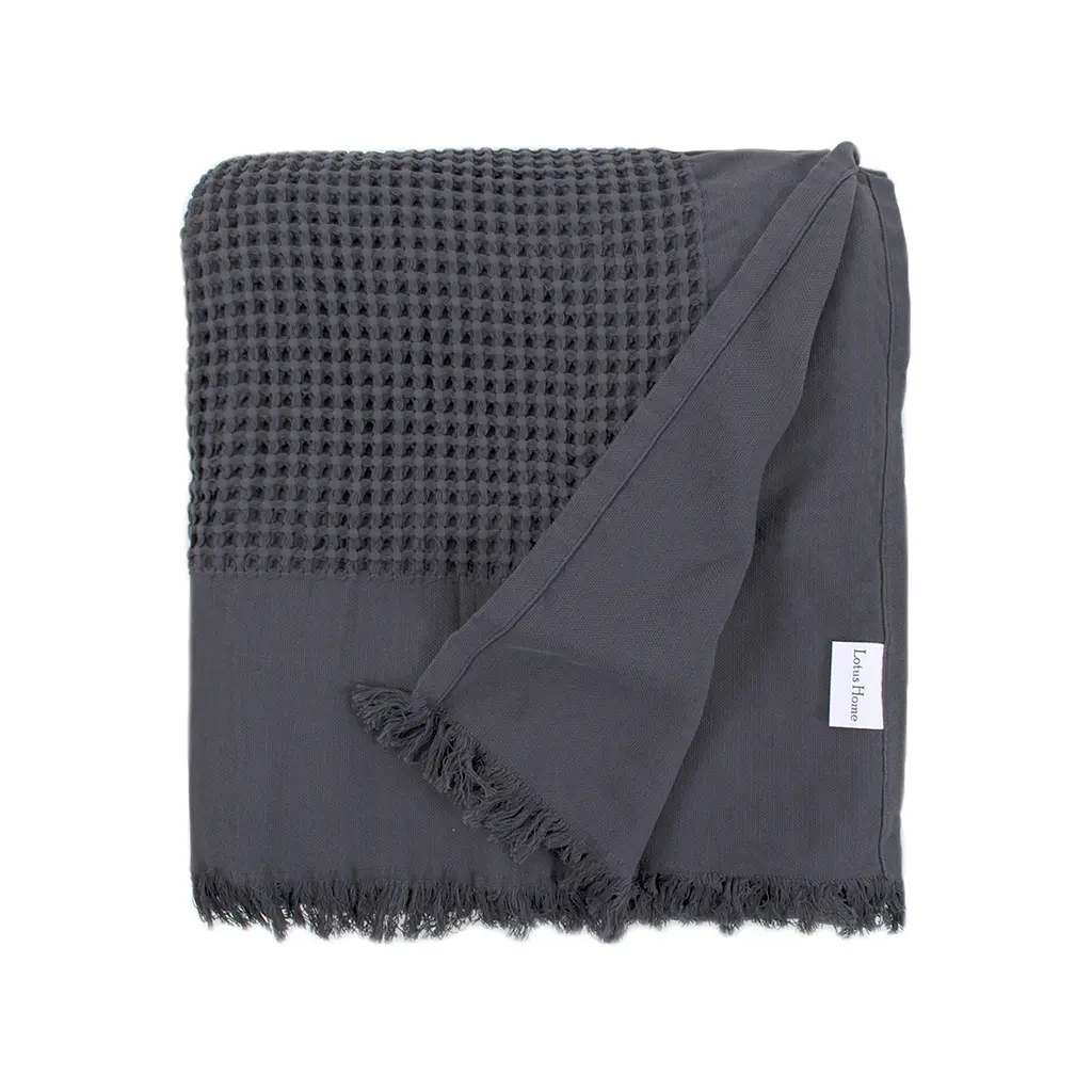 Покрывало Lotus Home - Egi антрацит 240x260 - фото 3