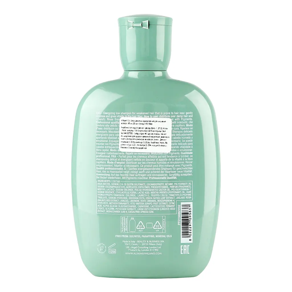 Безсульфатний відновлювальний шампунь Alfaparf Milano Semi Di Lino Scalp Renew Energizing Low Sulfate Free Shampoo 250 мл - фото 3