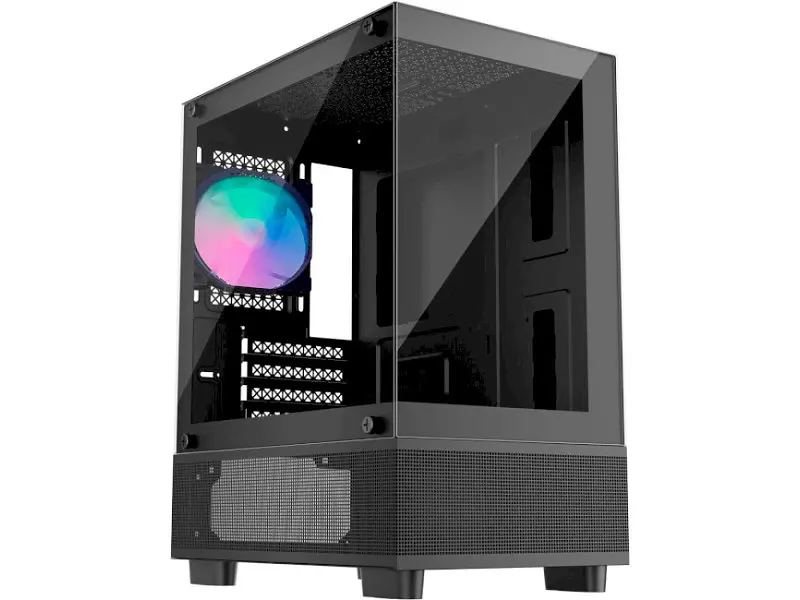 Корпус 1stPlayer Mi2-A-BK-2F7R-1F7 Black