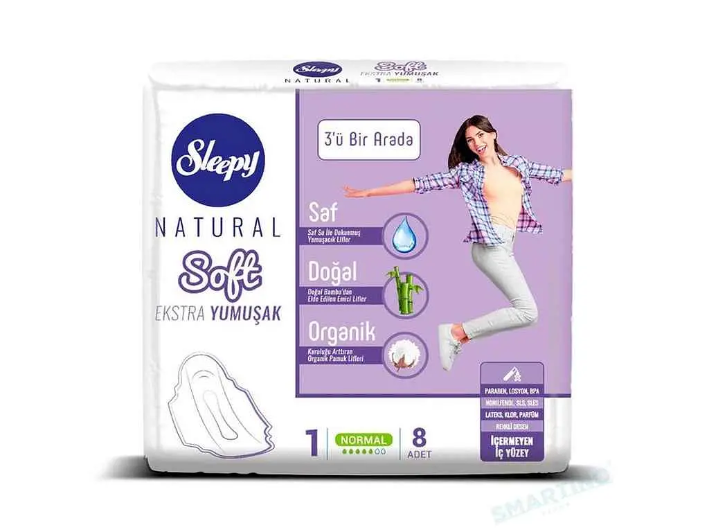 Прокладки гігієнічні SLEEPY 5 крапель EXTRA SOFT NORMAL 8шт