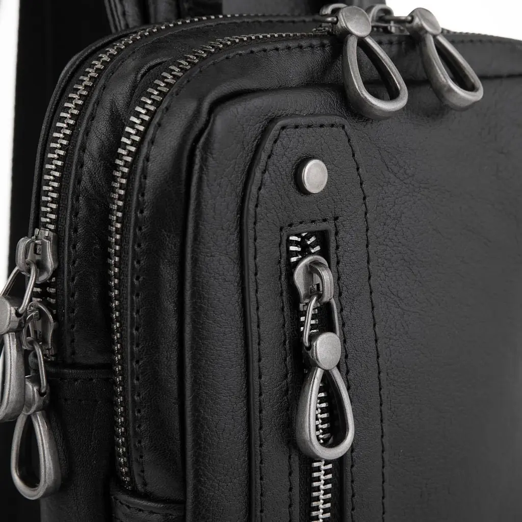 Сумка-слінг чоловіча шкіряна Tiding Bag 9801A - фото 2