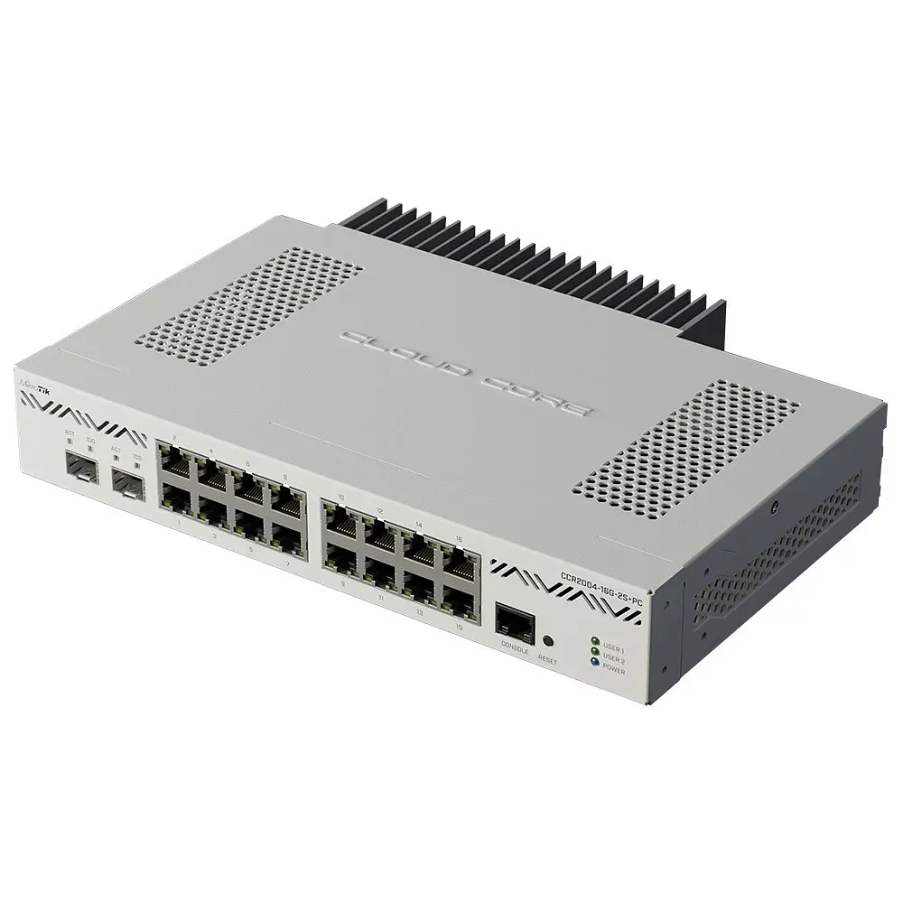 Маршрутизатор Mikrotik CCR2004-16G-2S+PC, Cloud Core Router 2004-16G-2S+PC з RouterOS L6 license, - фото 4