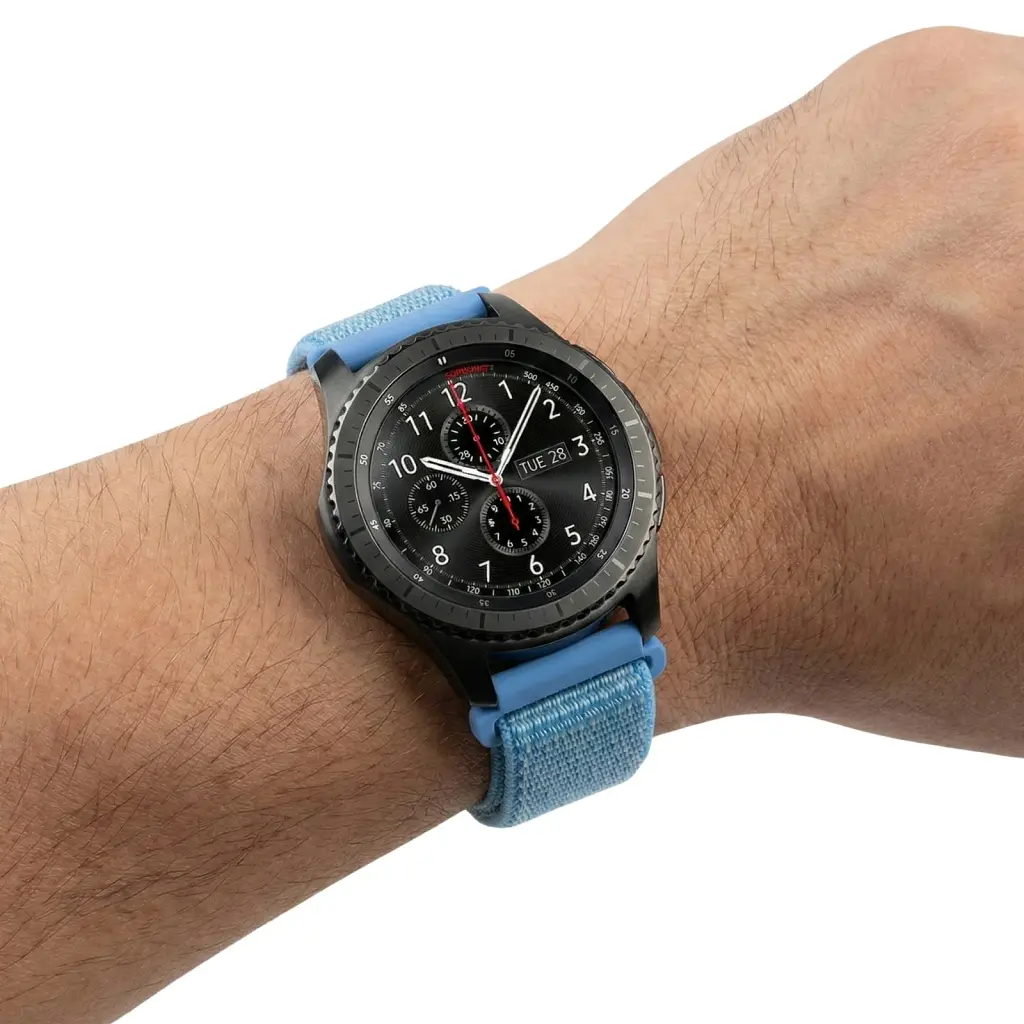 Ремінець BeCover Nylon Style для Huawei Watch GT/GT 2 46mm/GT 2 Pro/GT Active/Honor Watch Magic 1/2/GS Pro/Dream Aqua Blue (715002) - фото 2