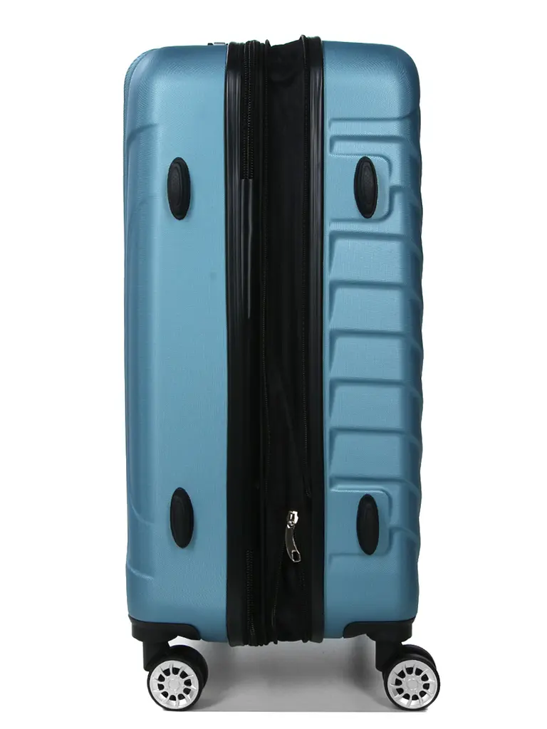 Валіза середня M ABS-пластик Madisson Snowball 03403 68х44х27см 68+13л Блакитний - фото 7
