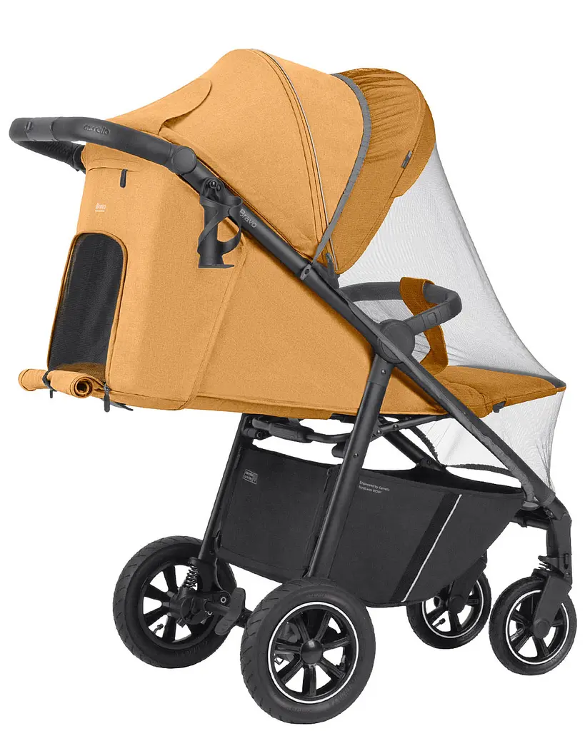 Коляска прогулочная в трех позициях Bravo CARRELLO от 6 месяцев (22 кг) Оранжевый - фото 5
