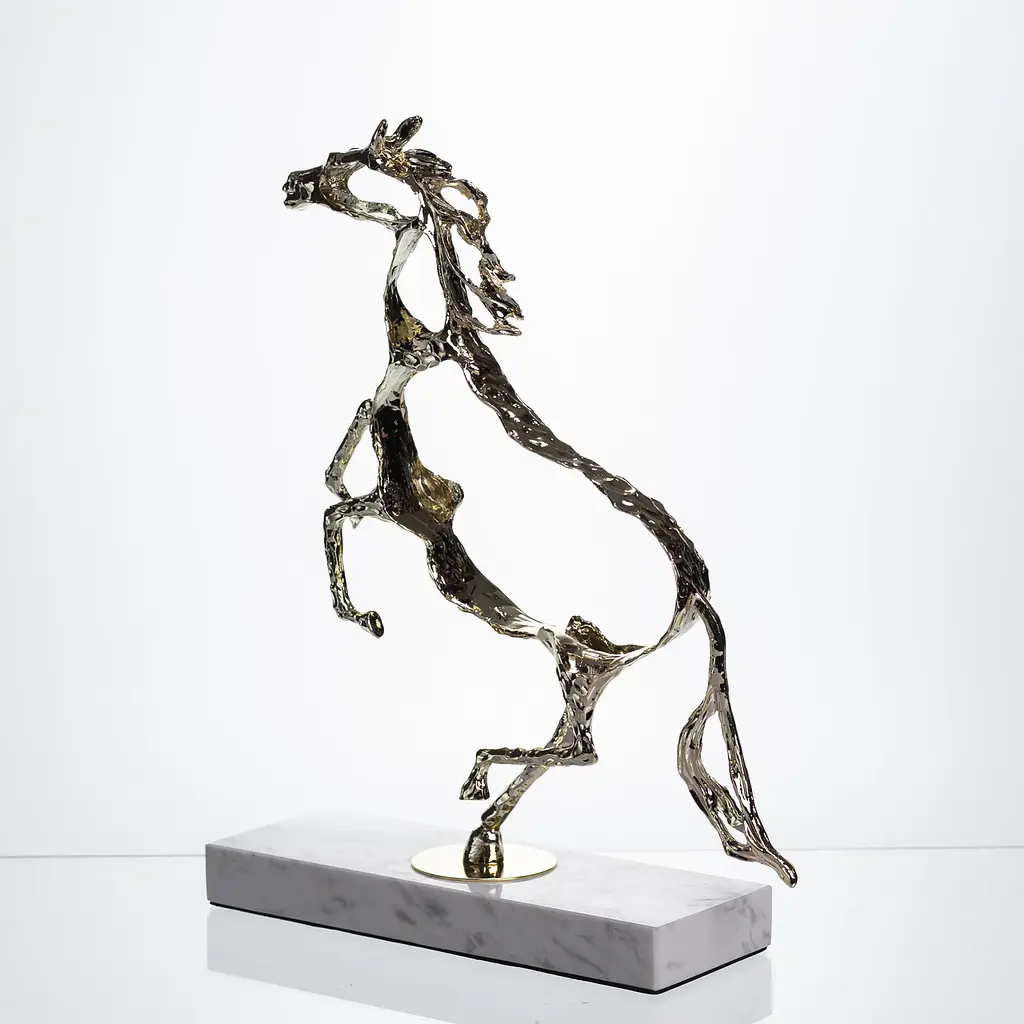 Декоративна фігурка Yiwu Horse 28х8.5х34 см металева статуетка колекційна для дому настільний декор HP-7-8 - фото 9