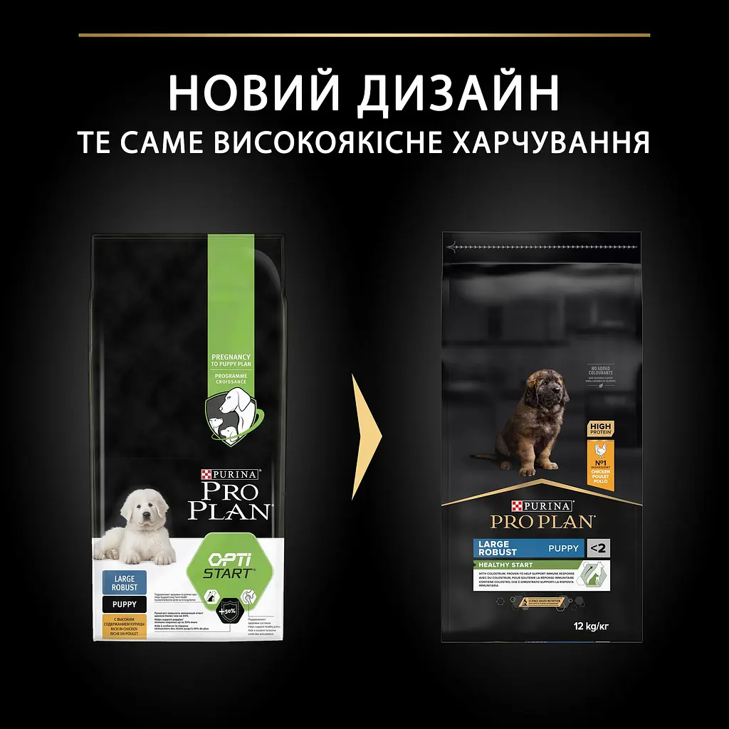 Сухий корм для цуценят великих порід Purina Pro Plan Large Robust Puppy, з куркою, 12 кг (12375805) - фото 11