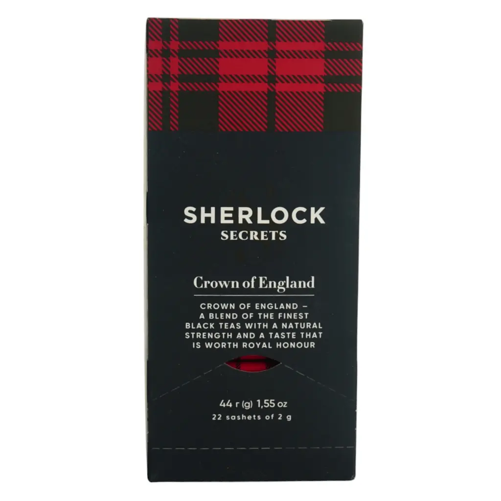 Чай черный Sherlock Secrets Crown of England 44 г (22 шт x 2 г) - фото 2