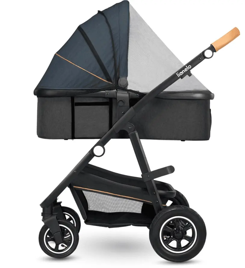 Універсальна коляска 2 в 1 Lionelo Amber 2 Blue Navy, темно-синя (LO-AMBER BLUE NAVY (2in1)) - фото 4