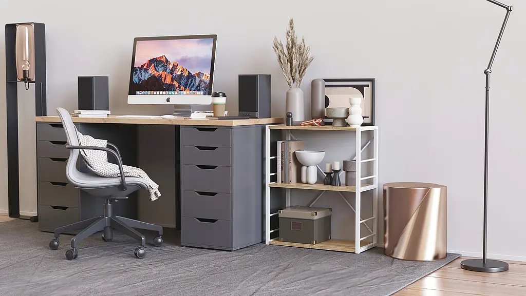 Етажерка 3/60 Ferrum-decor Серії Коннект 73x60x28 білий ДСП Дуб Сонома 16мм (FRD-104263) - фото 7