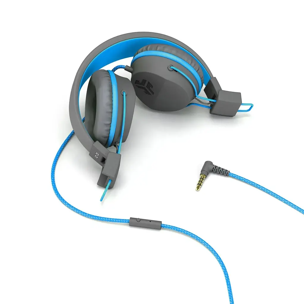 Навушники Jlab JBuddies Studio Kids Wired Graphite/Blue (IEUHJKSTUDIORGRYBLU6) - фото 3