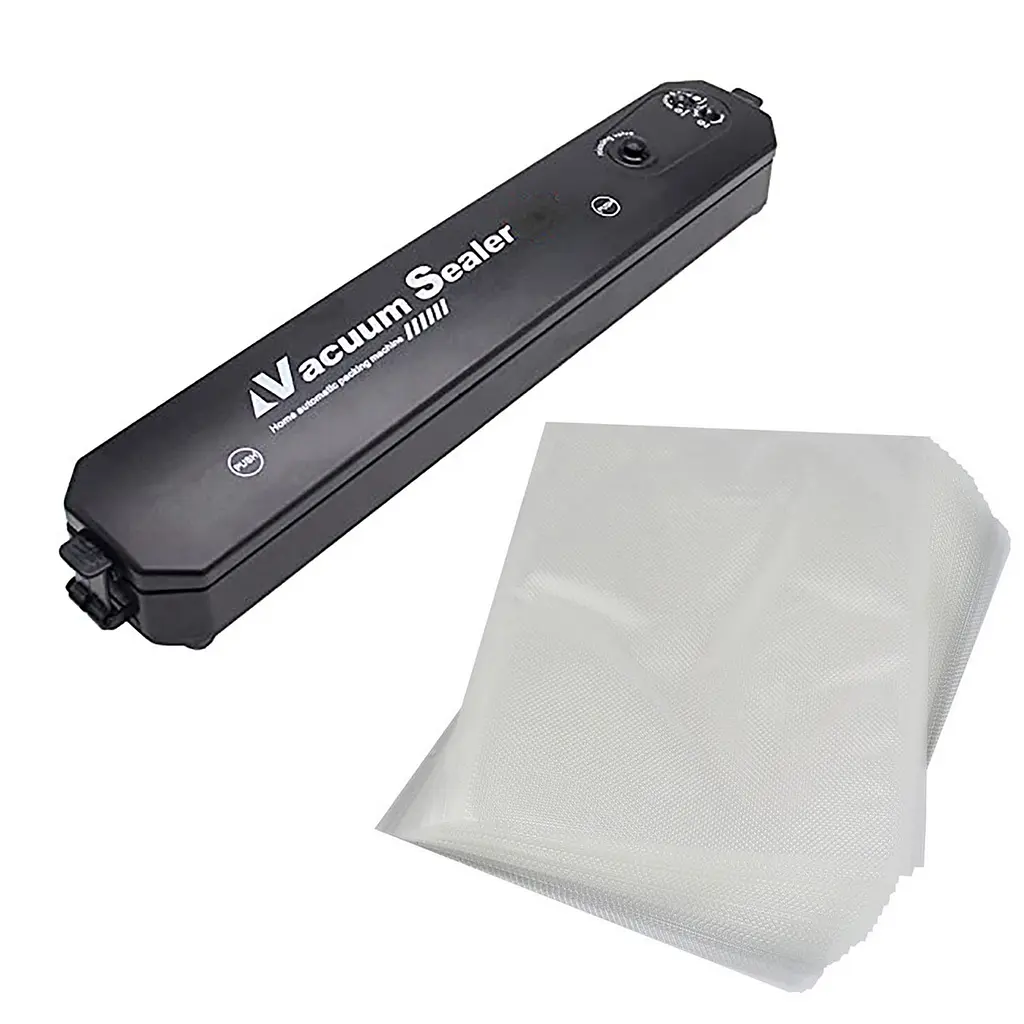 Вакуумний пакувальник для харчових продуктів Vacuum Sealer домашній автоматичний вакууматор, A-plus Чорний 87733 - фото 9