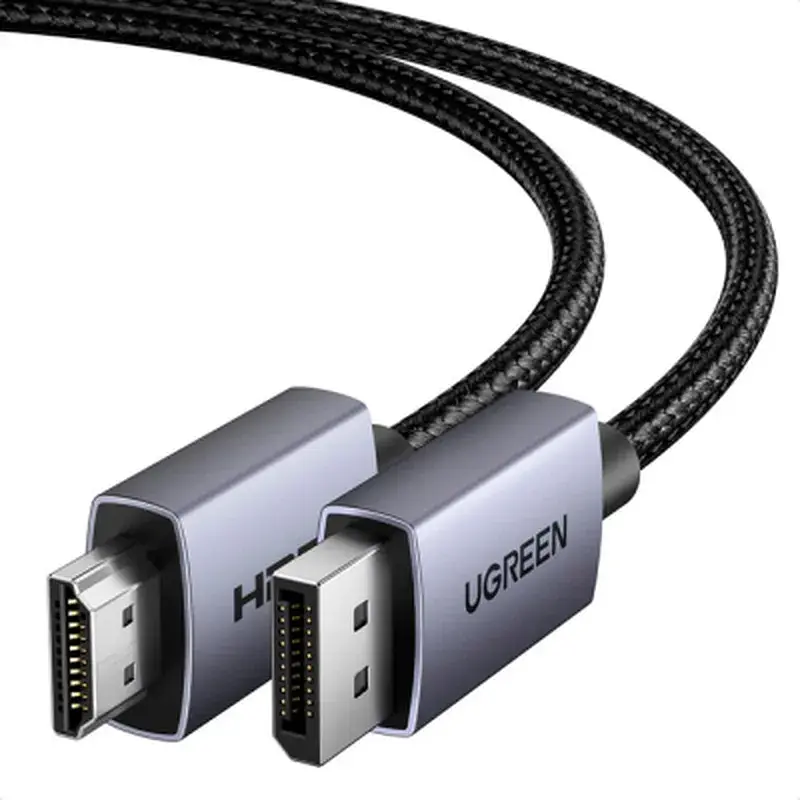 Кабель мультимедійний DisplayPort M to HDMI M 2.0m V2.0 4K30Hz DP125 black Ugreen (35842) - фото 4