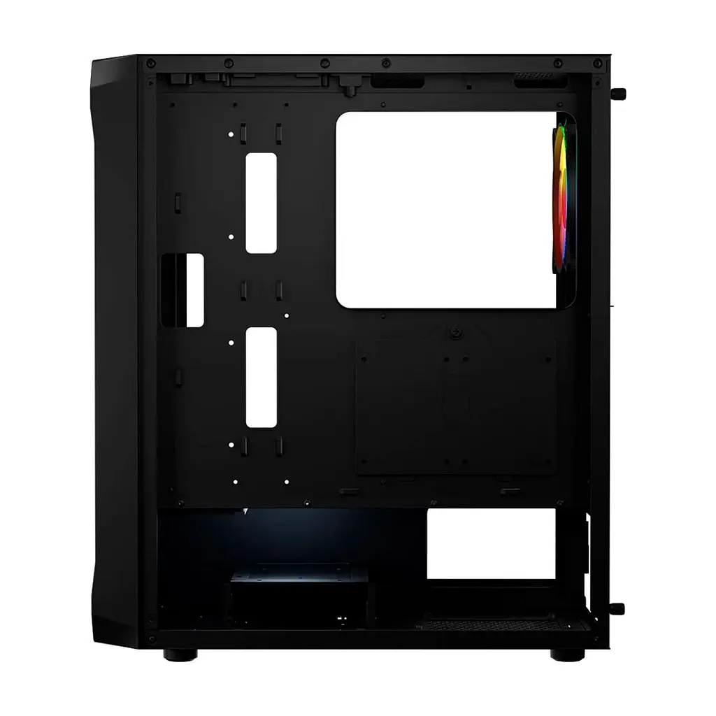 Корпус для ПК Logic concept PORTOS MESH+GLASS ARGB fans 4x120mm BLACK (AT-PORTOS-10-0000000-0002) - фото 7
