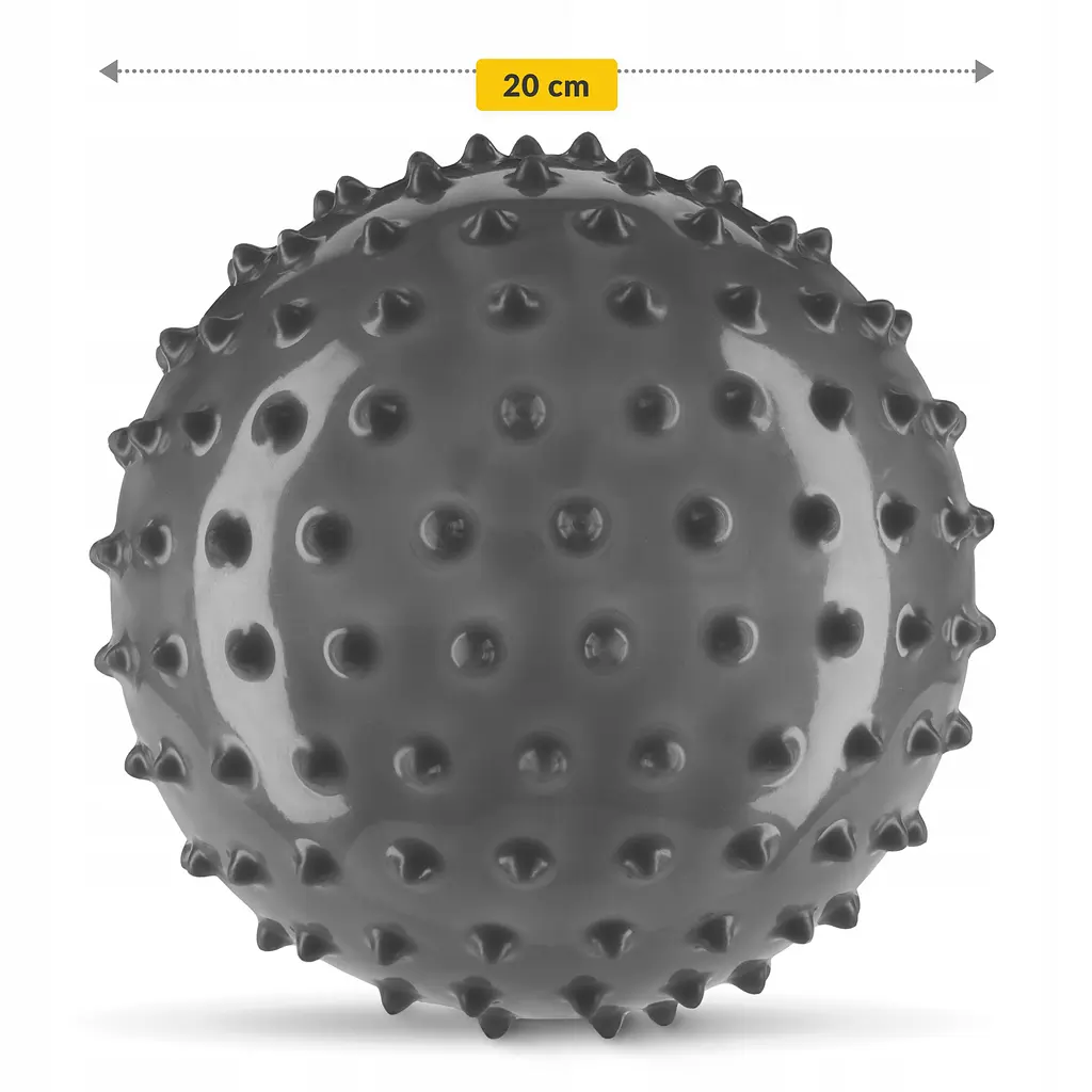 М'яч для пілатесу, йоги, реабілітації 4FIZJO 20 см (масажний) Black (P-5905973402330) - фото 5