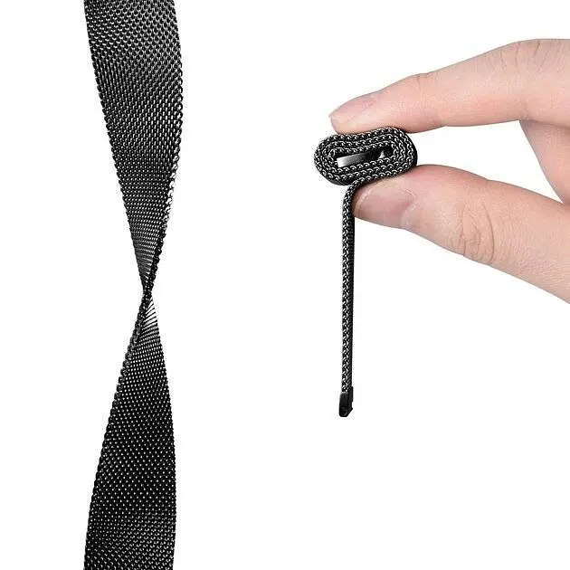 Ремінець міланська петля для BeWatch Xiaomi Watch S1 Active 22 мм Чорний (1020201.A20) - фото 6