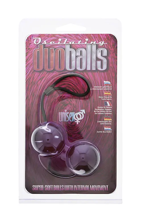 Вагінальні кульки Marbelized Duo Balls, Purple - фото 2
