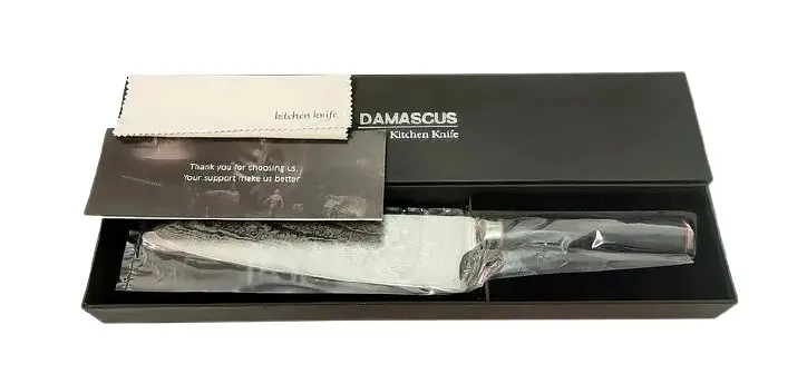 Ніж сантоку 18 см Damascus DK-AK 3004 AUS-10 дамаська сталь 73 шари - фото 4