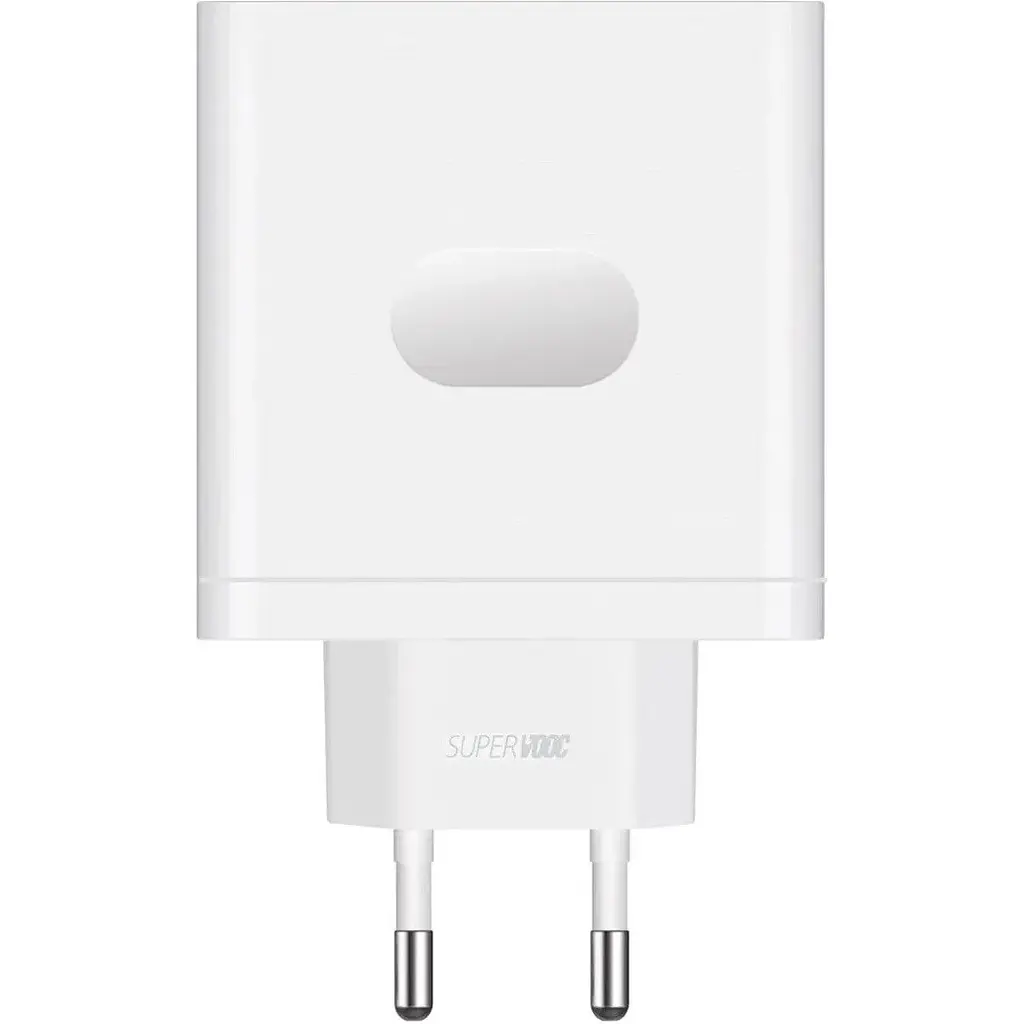 Зарядний пристрій Oneplus 100 W SUPERVOOC VCBAOBEH 1U + кабель USB — Type-C євровилка біле - фото 2