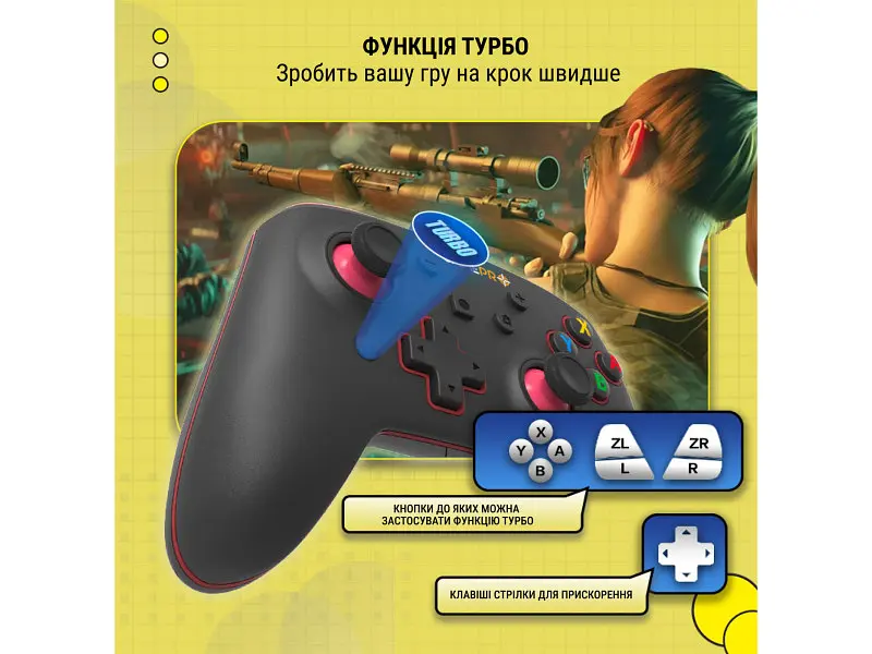Геймпад GamePro MG1200 Black-Blue - фото 6