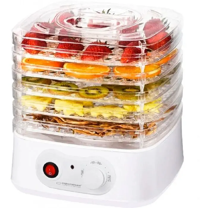 Дегідратор-сушарка для овочів і м'яса Esperanza EKD004 250 Вт до 75°С напівавтоматична 4 лотки - фото 2
