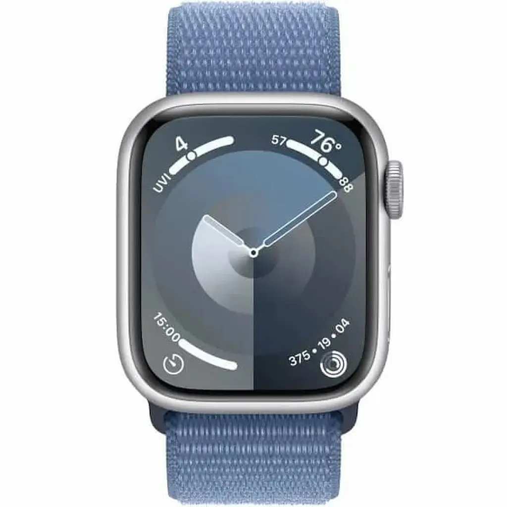 Смарт-годинник Apple Watch Series 9 GPS 41mm Silver Aluminum Case with Winter Blue Sport Loop (MR923) - фото 2
