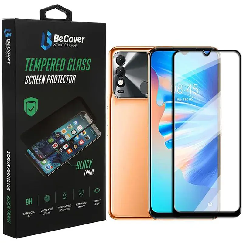 Скло захисне BeCover Tecno Spark 8T Black (707328) - фото 3