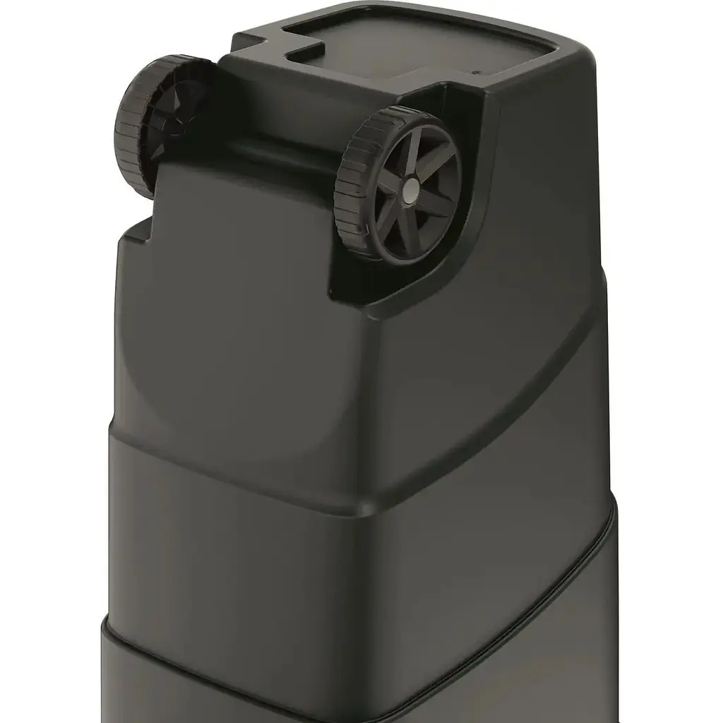 Бак для сміття Prosperplast Wheeler 90 л чорний зелена кришка (NBWB90-362C) - фото 3