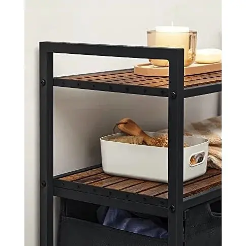 Кошик для білизни Leobert Costway 92 л з 2 полицями в стилі Loft - фото 2