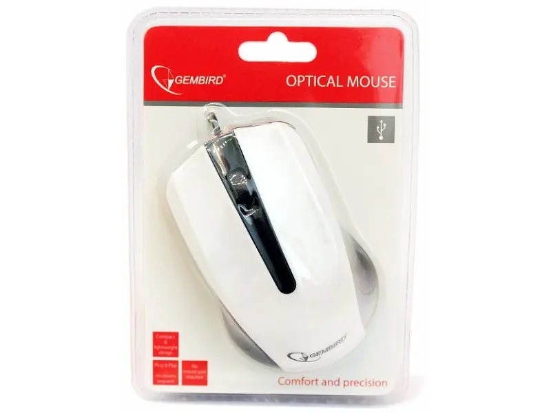 Миша Gembird MUS-101-W - фото 3