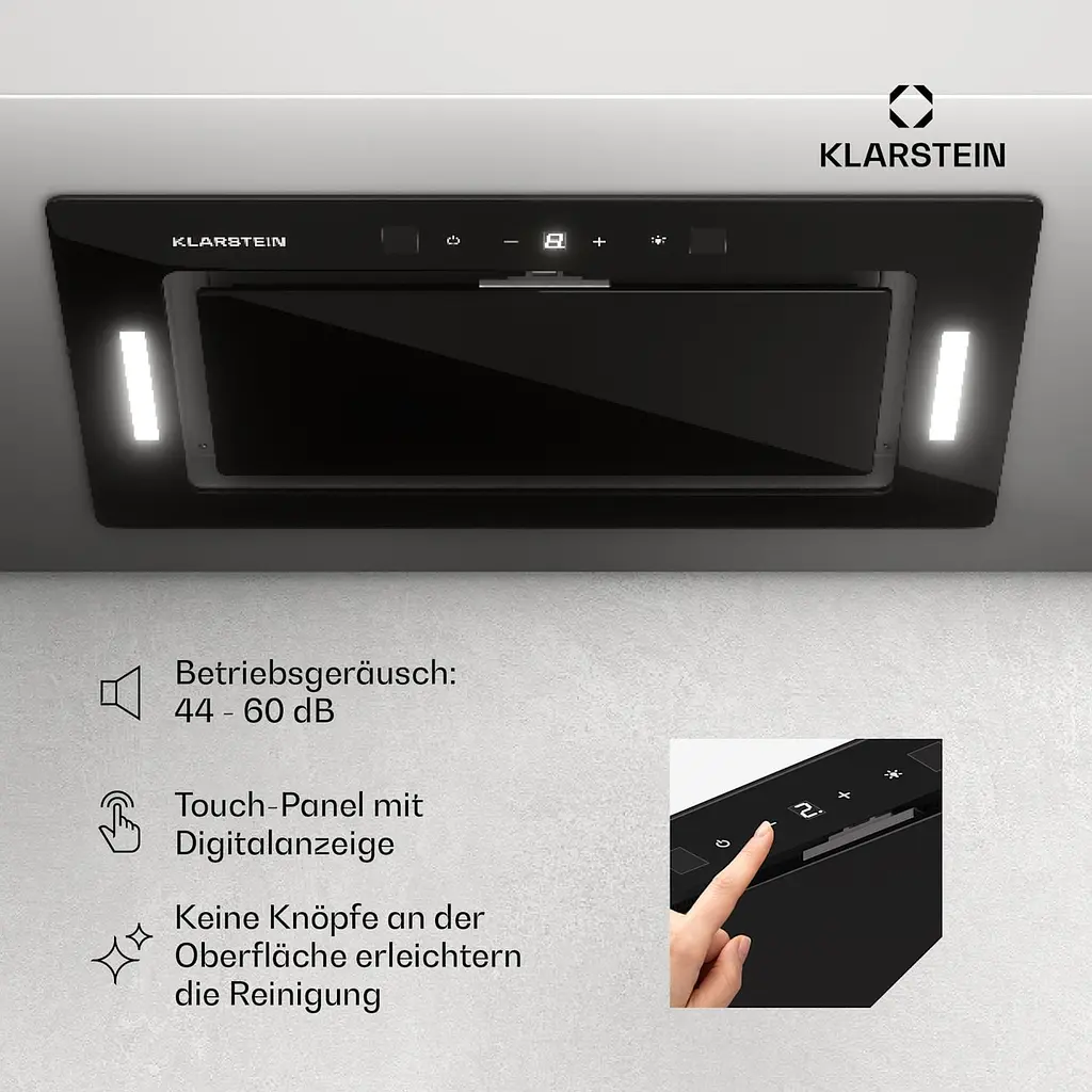 Кухонная вытяжка Klarstein Hektor 52 Eco 466 м³/час (10045327) - фото 6