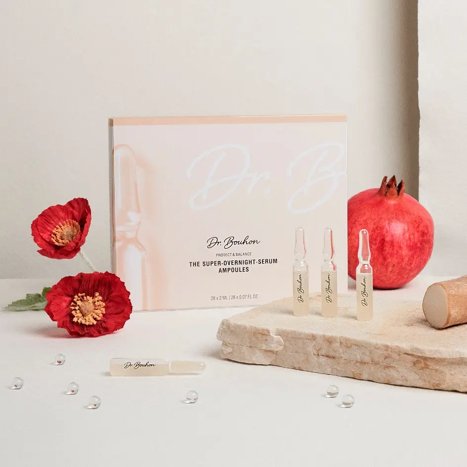 Сироватка для обличчя Dr.Bouhon Protect & Balance The Cooling Neck & Decollete Cream нічна в ампулах 28 x 2 мл - фото 3