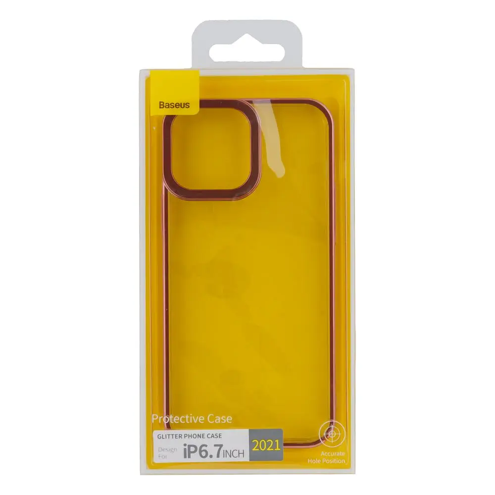 Чохол BASEUS Glitter Phone Case ARMC001104 Apple iPhone 13 Pro Max Pink - фото 5