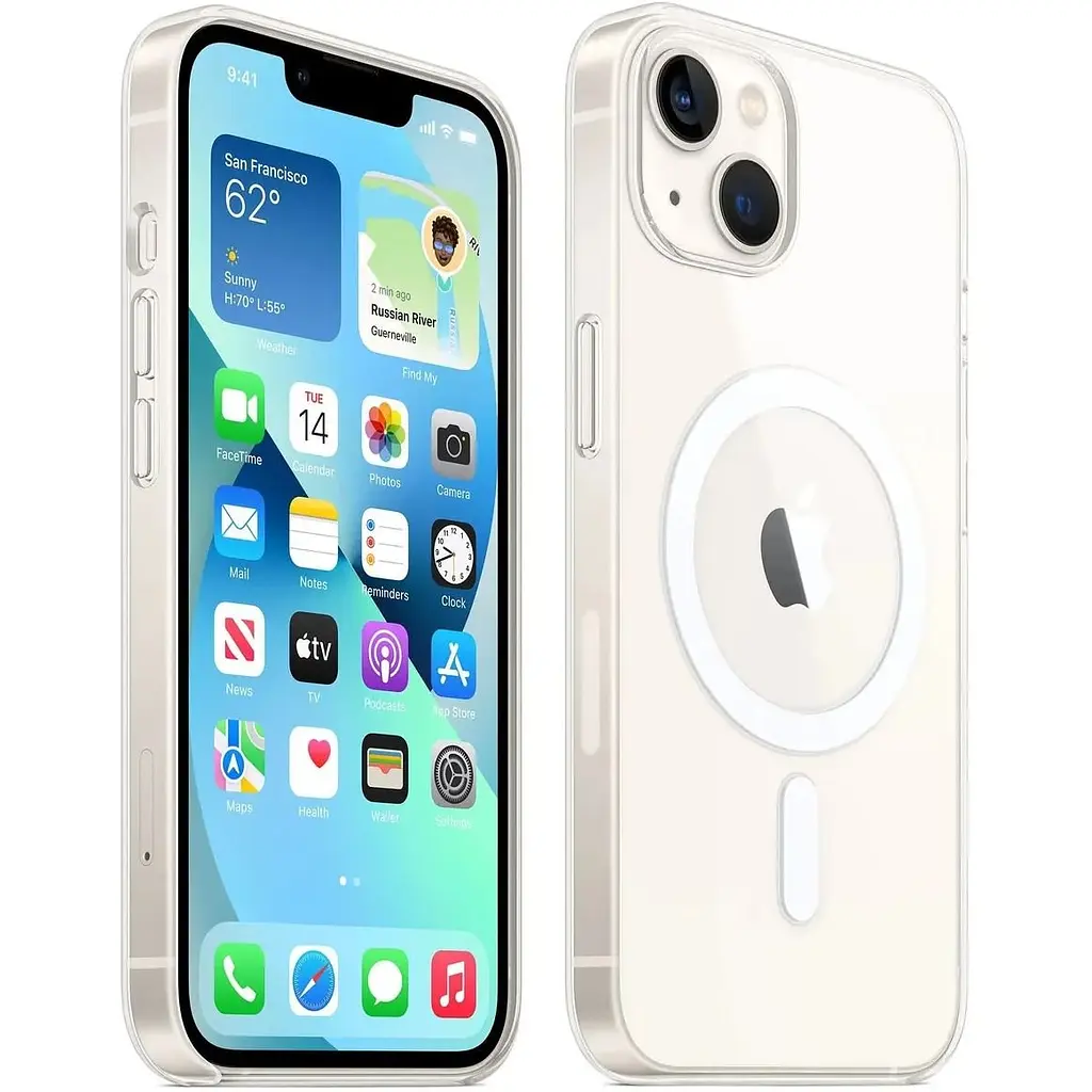 Оригінальний протиударний чохол Apple Clear Case MagSafe для iPhone 13 (6.1") Прозорий (MM2X3ZE/A) - фото 5