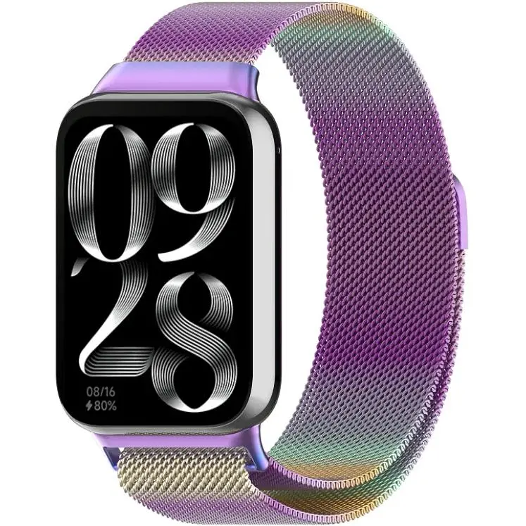 Ремешок DK для Xiaomi Mi Band 8 Pro Metal Milanese Loop Magnetic (017123) (chameleon) - фото 3
