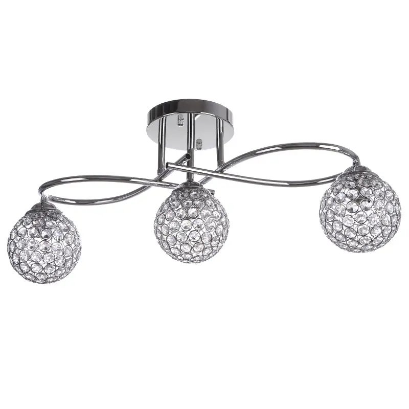 Люстра Brille потолочная молекула E14 40W CH (BR-01383S/3) - фото 4