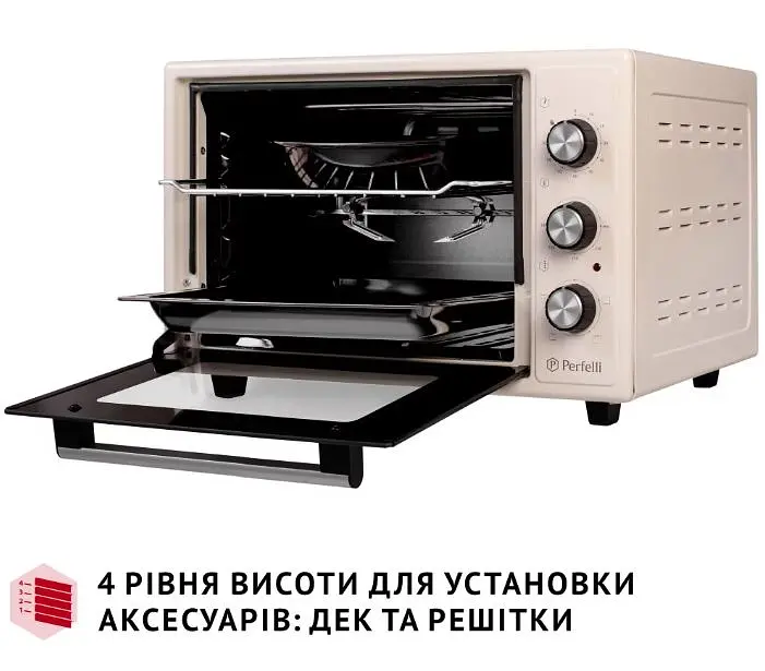 Електрична піч Perfelli Mirage 37 Ivory - фото 11