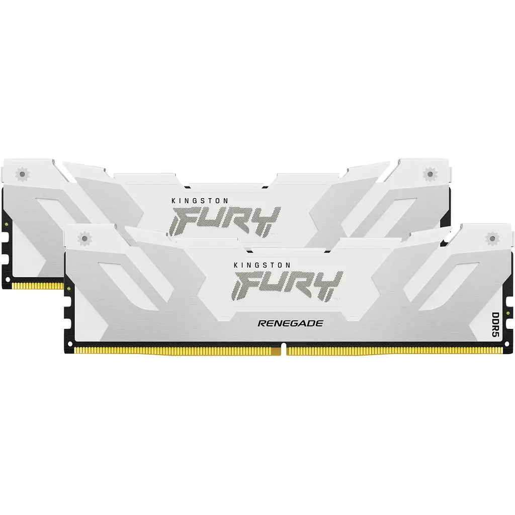 Модуль пам'яті для комп'ютера DDR5 64GB (2x32GB) 6400 MHz Renegade White XMP Kingston Fury (ex.HyperX) (KF564C32RWK2-64) - фото 4