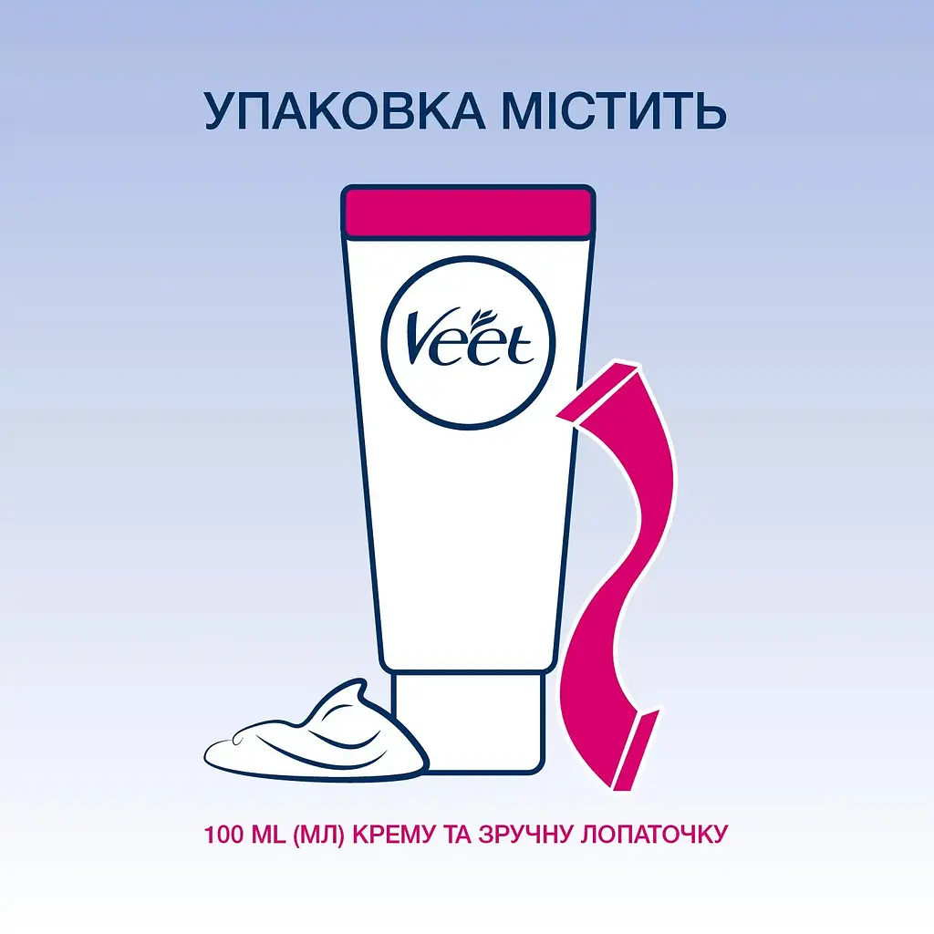 Крем для депіляції Veet Natural Inspirations For Sensitive Skin 100 мл (3141054) - фото 3