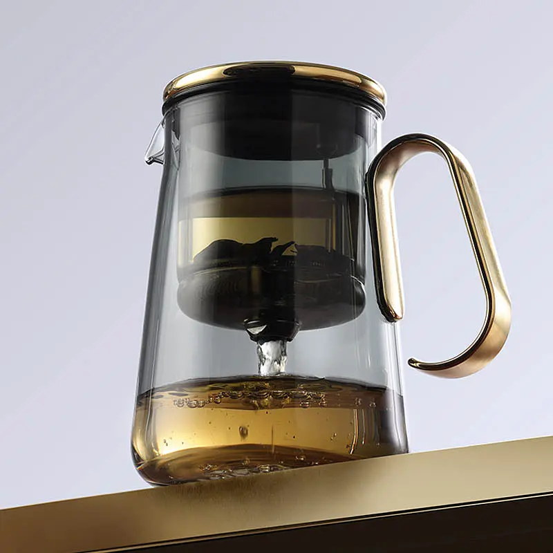Чайник для заварювання TeaPot D-12 Lingxi Elegant 700ml Advanced gold Epik kuh0017487 - фото 3