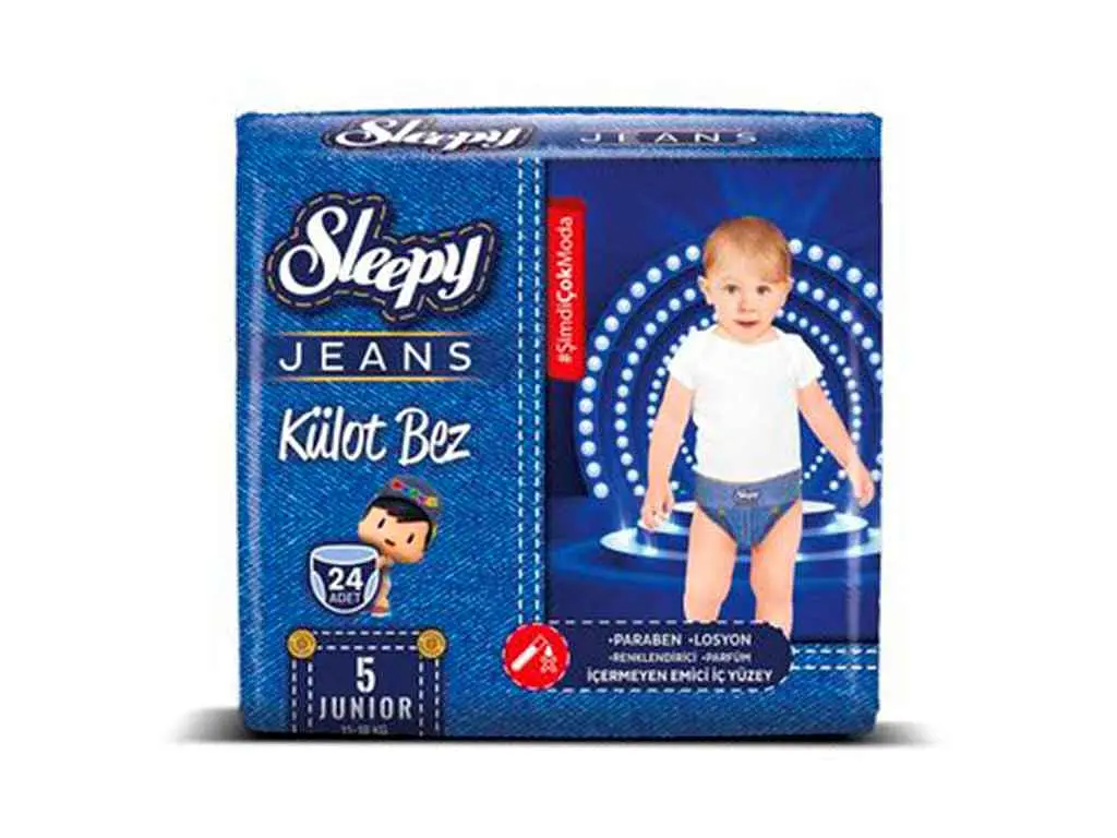 Підгузки-трусики SLEEPY (11-18кг) 24шт Junior (джинс) №5