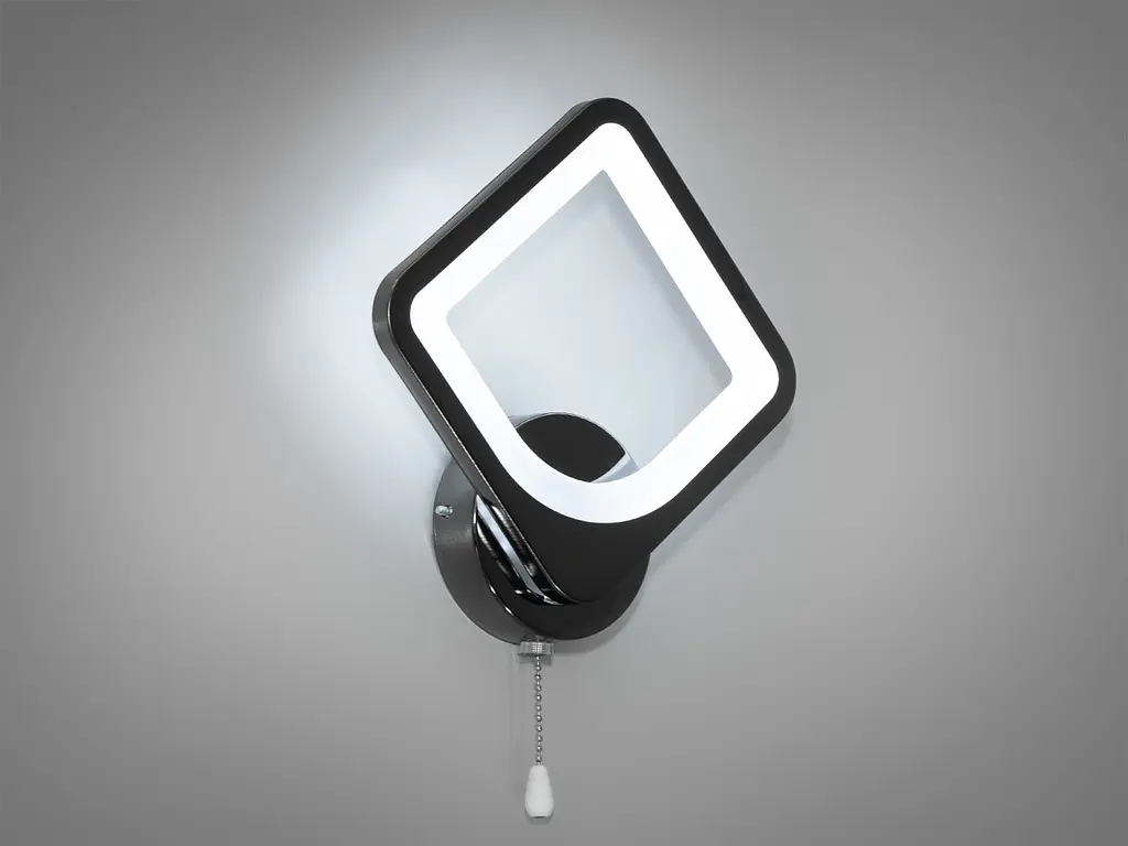 Бра настінне LED Diasha 8060/1BHR 19W чорний хром для читання - фото 3